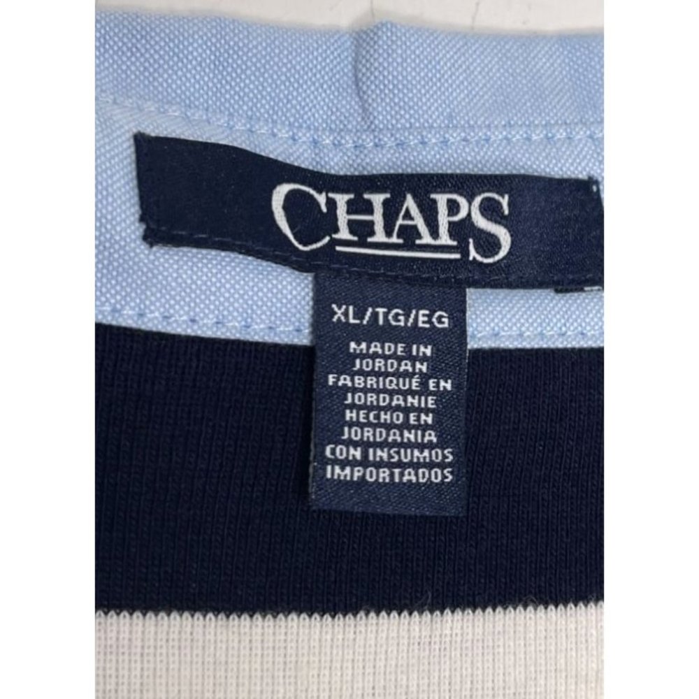 Chaps Striped Polo Dress Size XL Nautical Preppy Dress - Picture 7 of 9